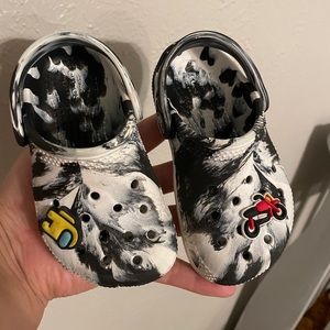 Tie die Toddler crocs